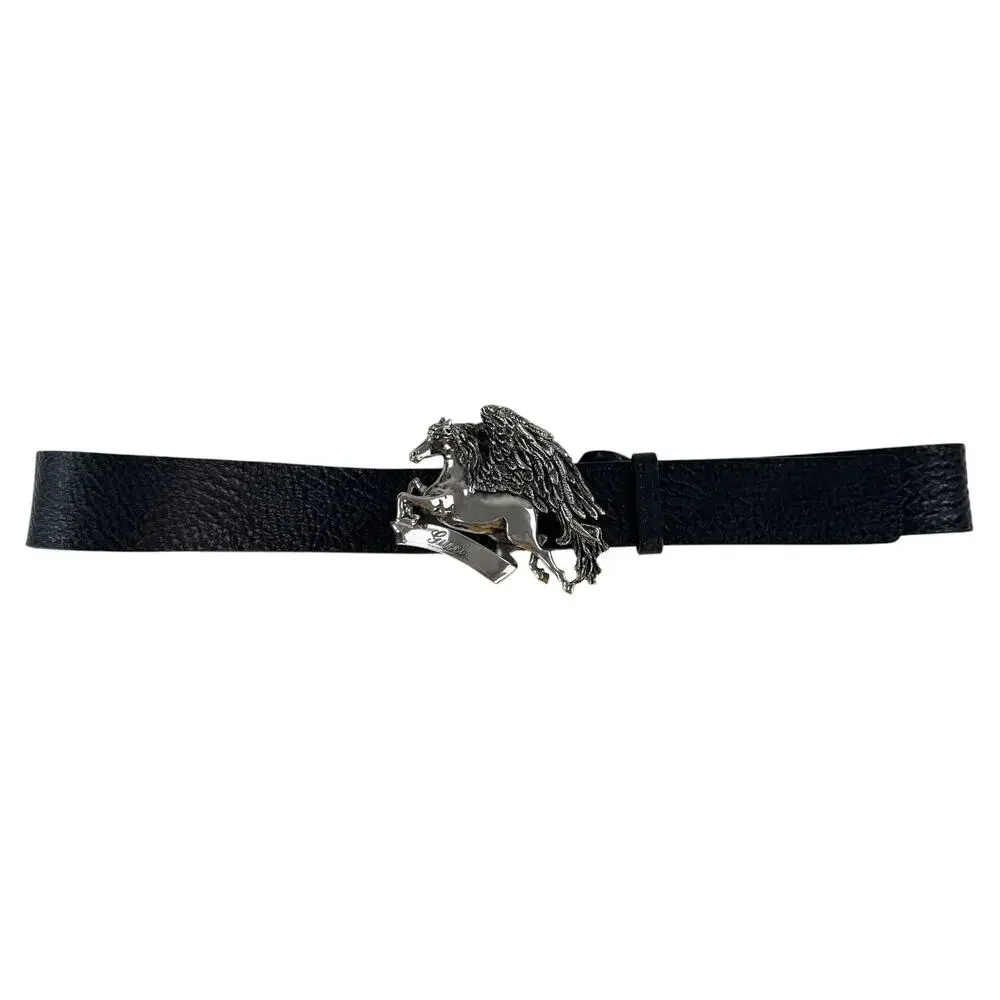Gucci Pegasus Leather Belt
